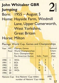 1995 Collect-A-Card Equestrian #57 John Whitaker / Milton Back